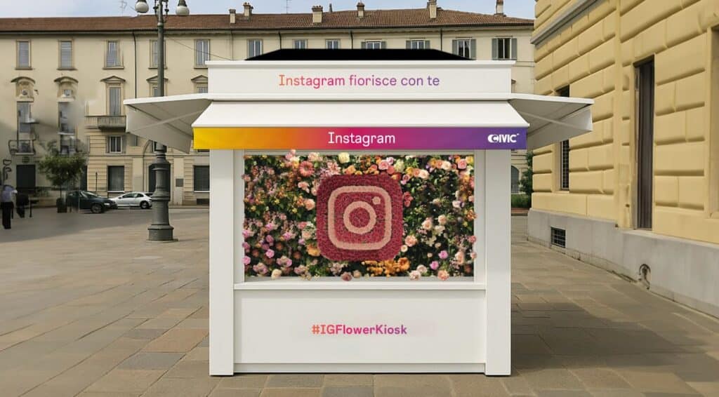 Instagram Flower Kiosk a Milano