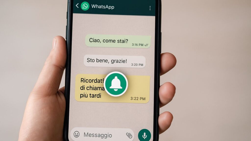 Promemoria su WhatsApp