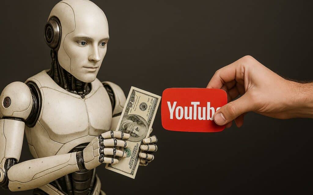 monetizzazione dei contenuti AI su YouTube