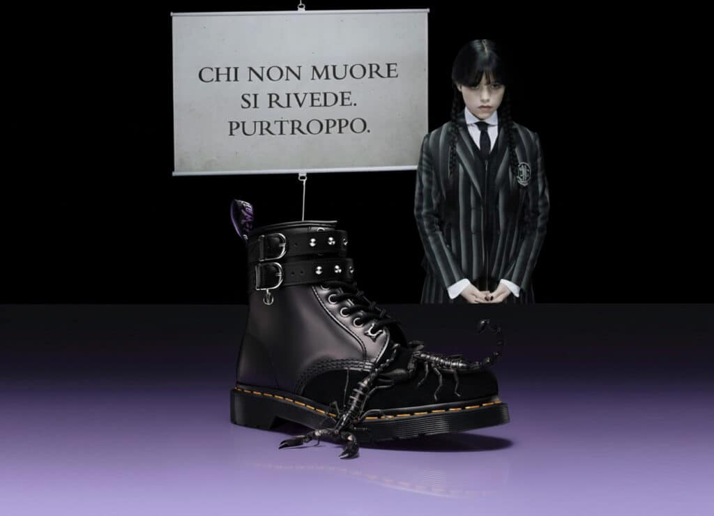 capsule collection Dr Martnes x Wednesday