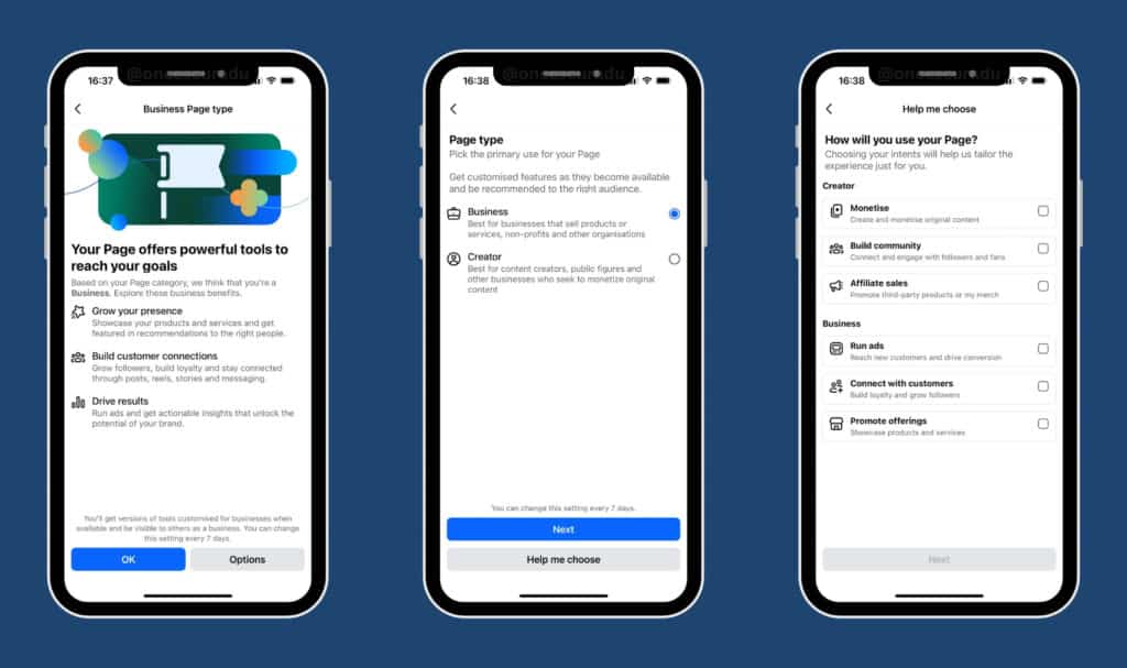 Facebook semplifica la creazione delle pagine aziendali e dei creator