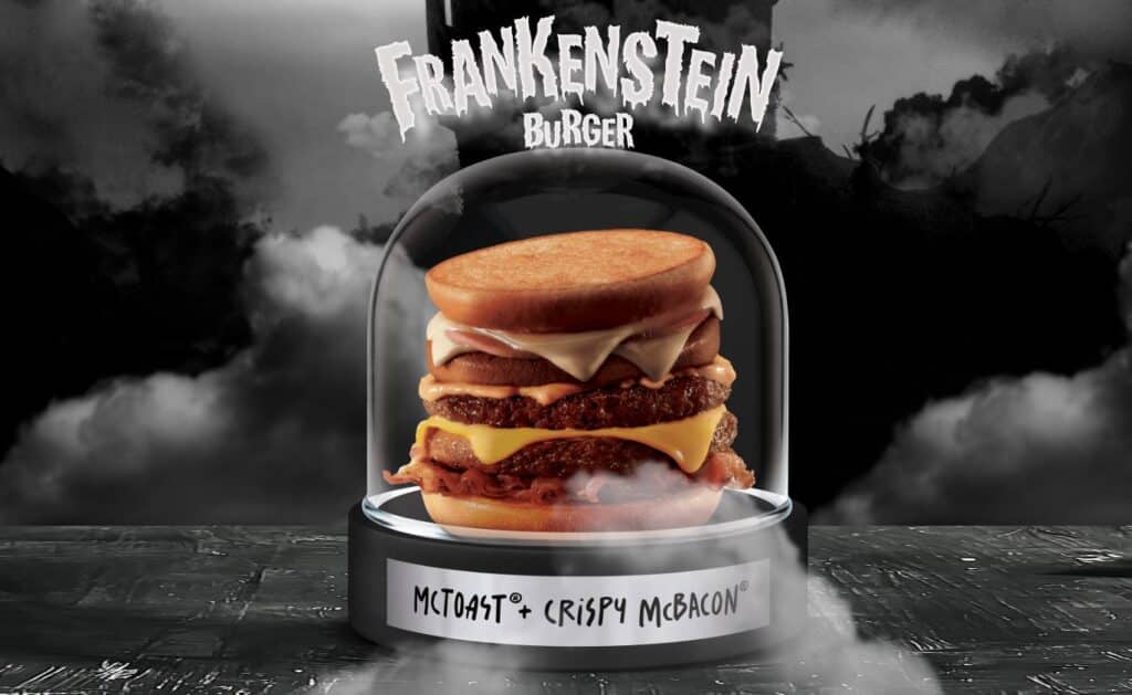 mcdonald's frankestein Burger panino