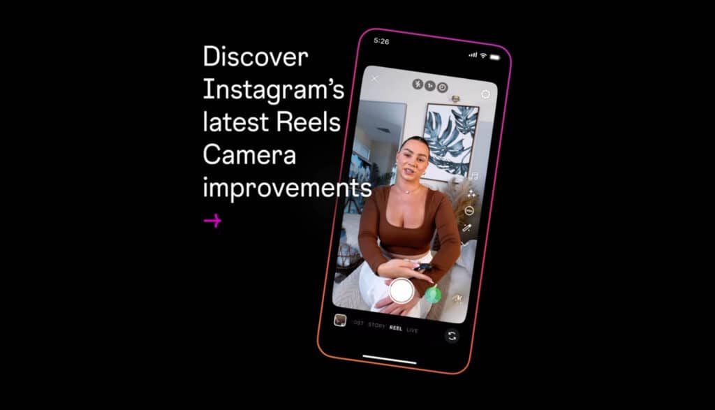 Instagram aggiorna la registrazione dei reels