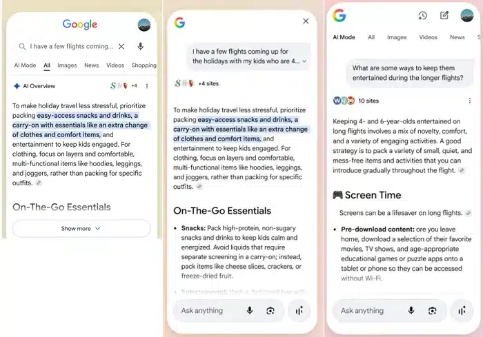 link diretto a Google AI mode