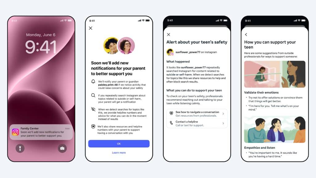 Sicurezza degli adolescenti su instagram