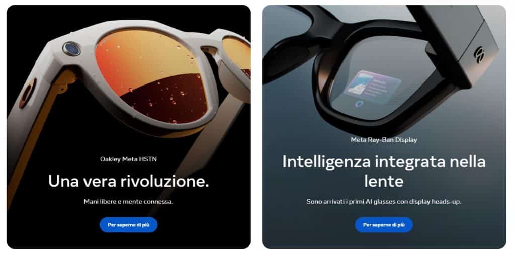 riconoscimento facciale negli smart glasses Meta
