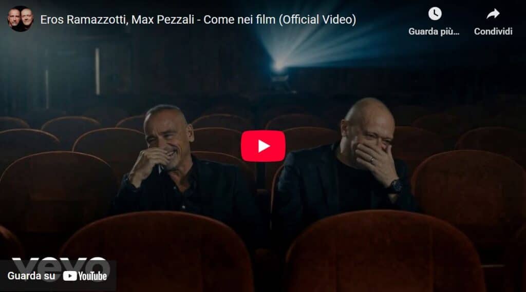 Eros Ramazzotti e Max Pezzali pubblicano un videoclip musicale realizzato interamente con l’AI