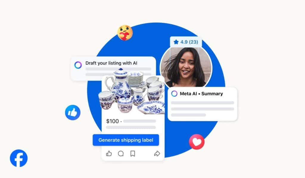 Facebook Marketplace con Meta AI