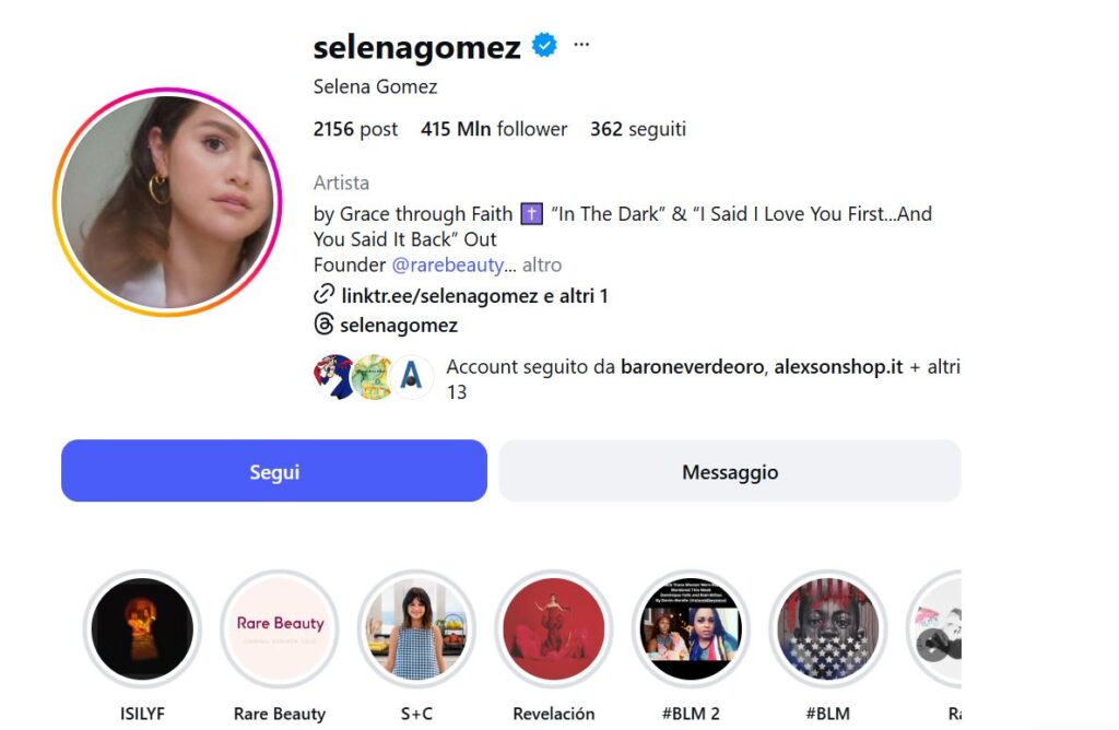 Instagram Secret Friends il caso con Selena Gomez