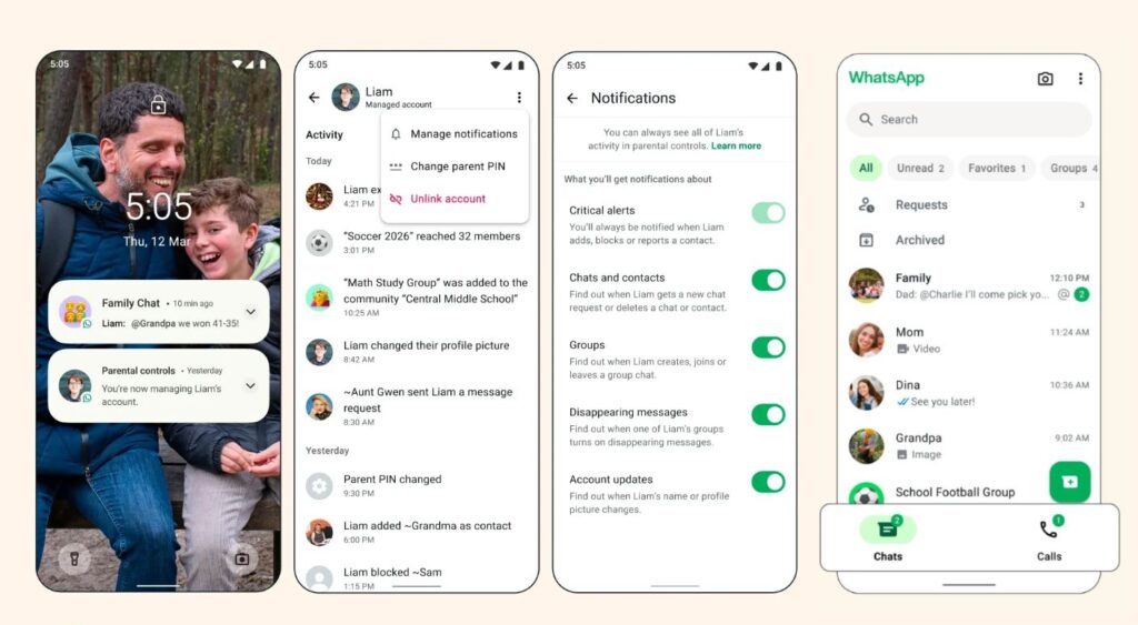 account WhatsApp per minori