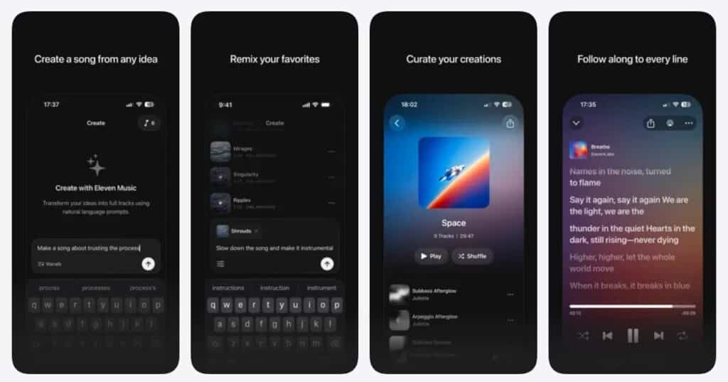 ElevenLabs presenta ElevenMusic, app per creare musica con l'AI