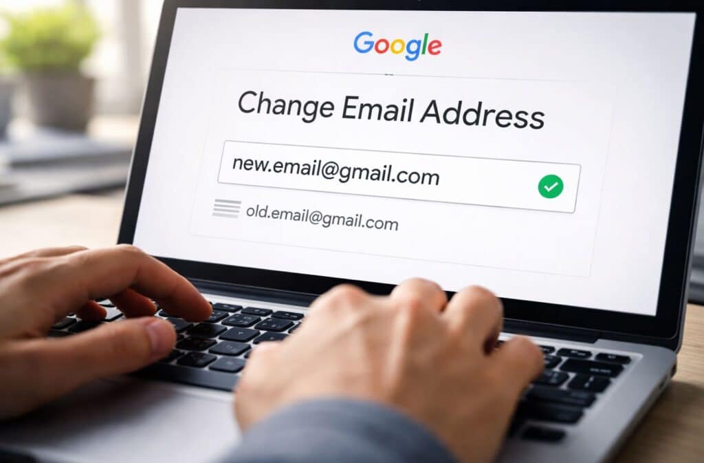 Google introduce la possibilità di cambiare indirizzo Gmail senza perdere dati o account