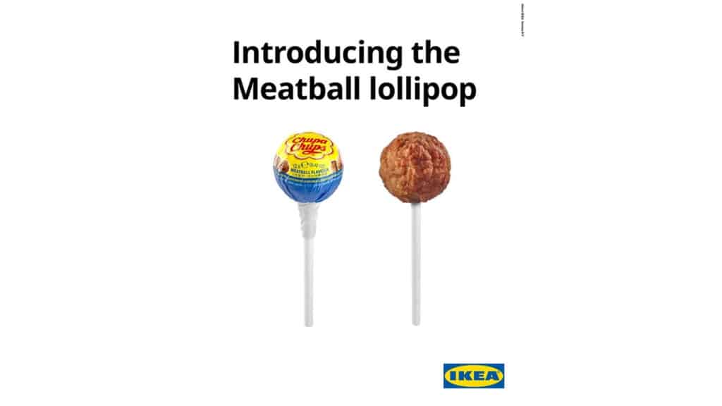 IKEA e Chupa Chups trasformano uno scherzo in realtà con il lecca-lecca alle polpette