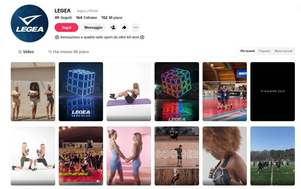 LEGEA su TikTok Shop