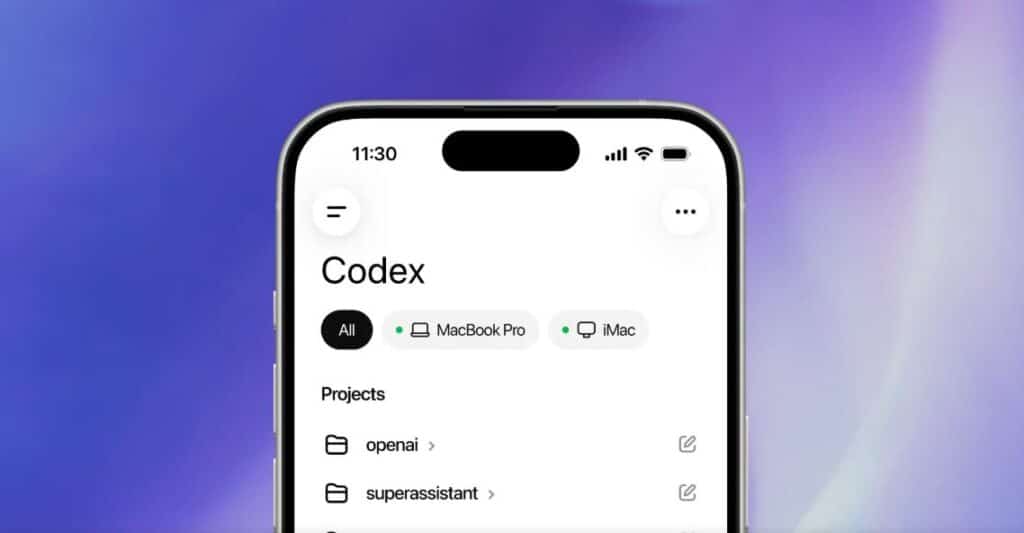 OpenAI porta Codex nell’app mobile di ChatGPT