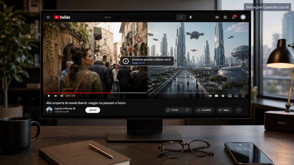 YouTube userà il rilevamento automatico per etichettare i video generati con AI